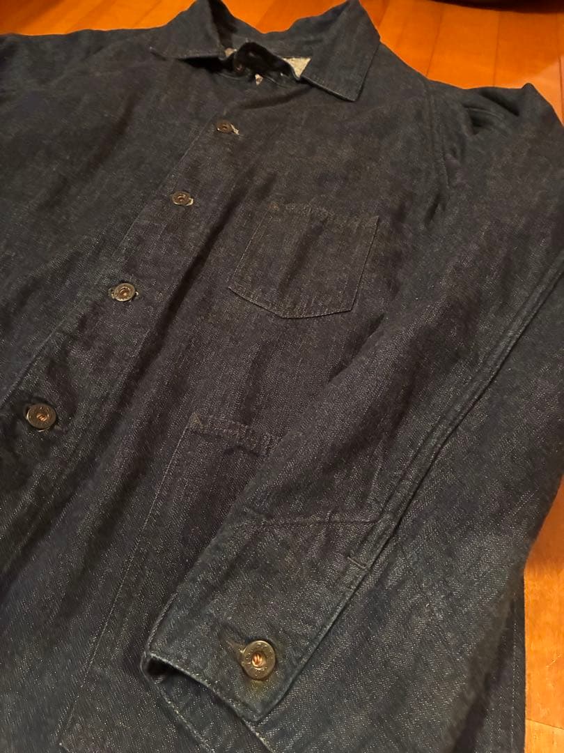 ジャケット・アウター POST O'ALLS denim with lining indigo