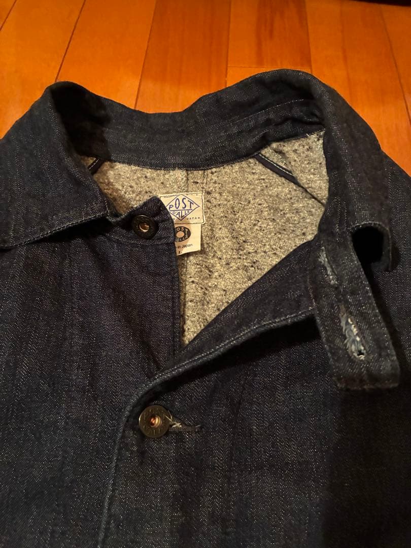 ジャケット・アウター POST O'ALLS denim with lining indigo