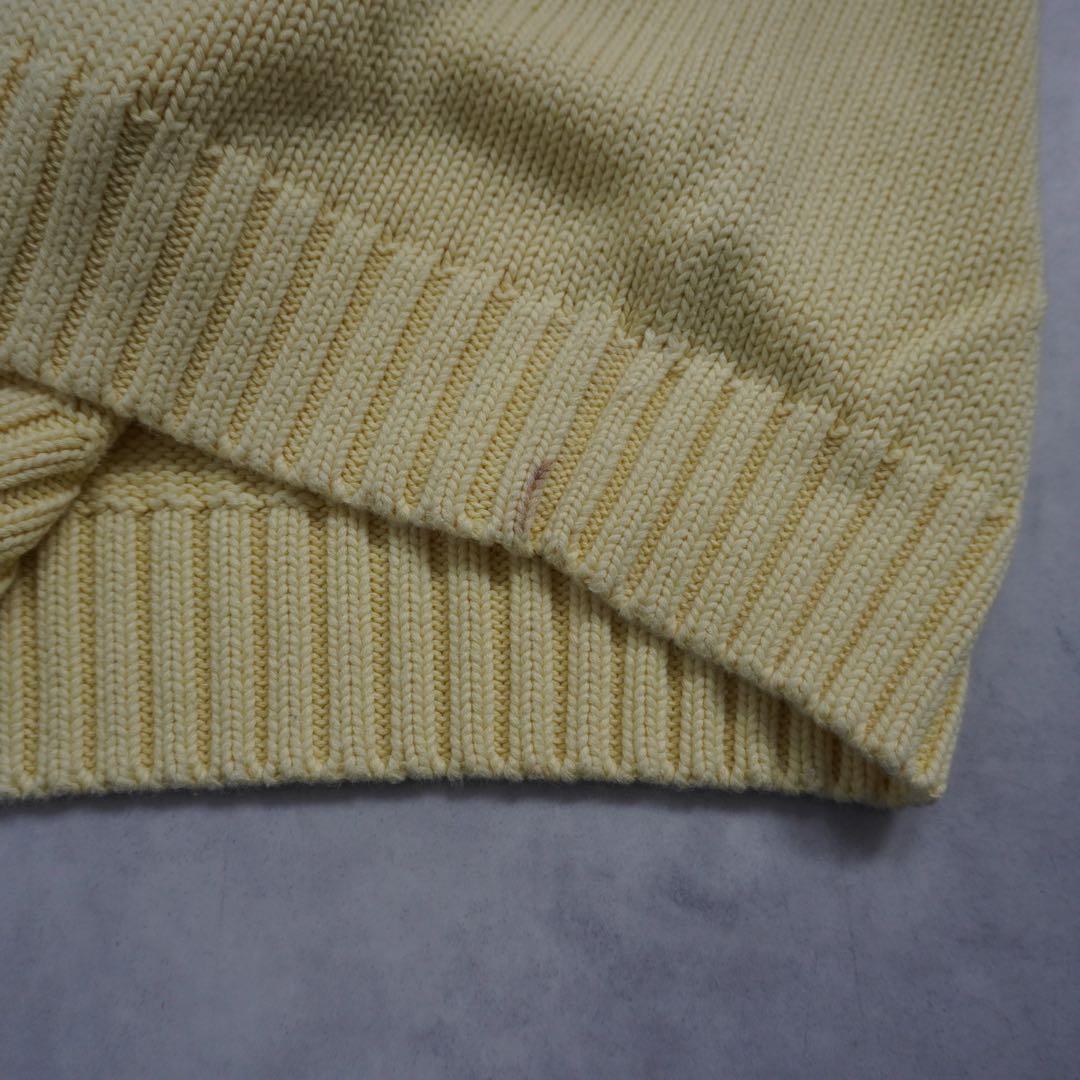 【90s】poloralphlaurenラルフローレン VネックコットンニットM