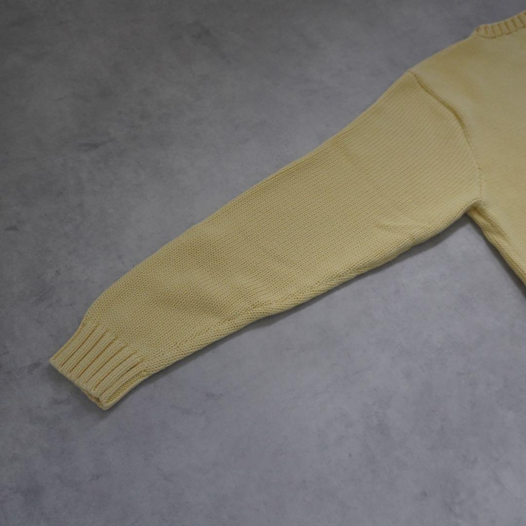 【90s】poloralphlaurenラルフローレン VネックコットンニットM