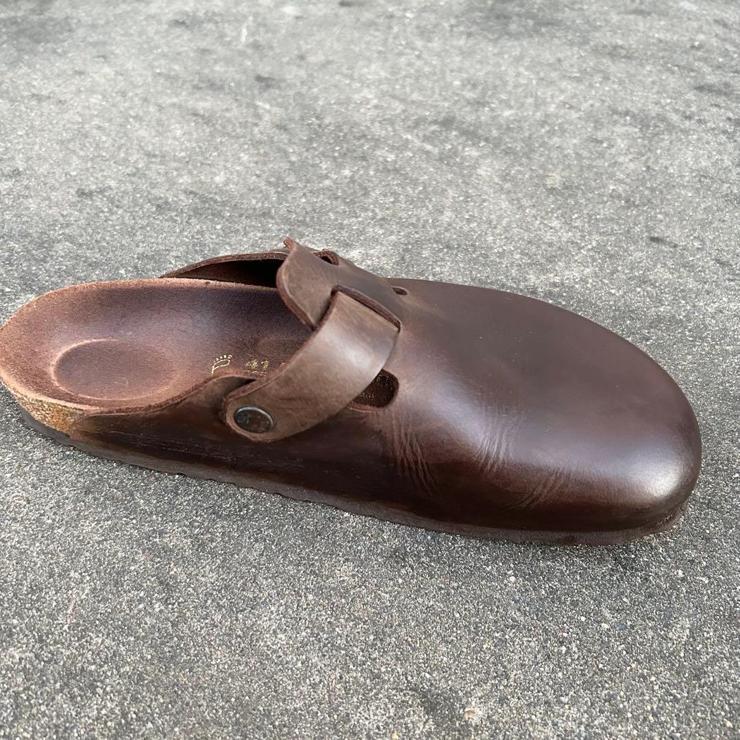 BIRKENSTOCK Boston 41 ブラウン レザー ボストン