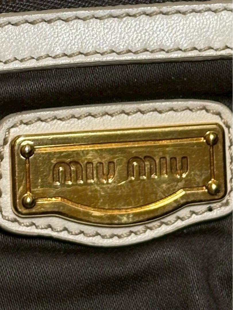 miumiu ミュウミュウ　ハンドバック　ゴールドチェーン　ターンロック　ピンク