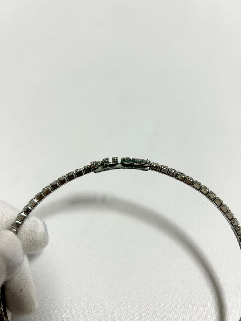 【美品】MIU MIU(ミュウミュウ) カチューシャ レディース　シルバー