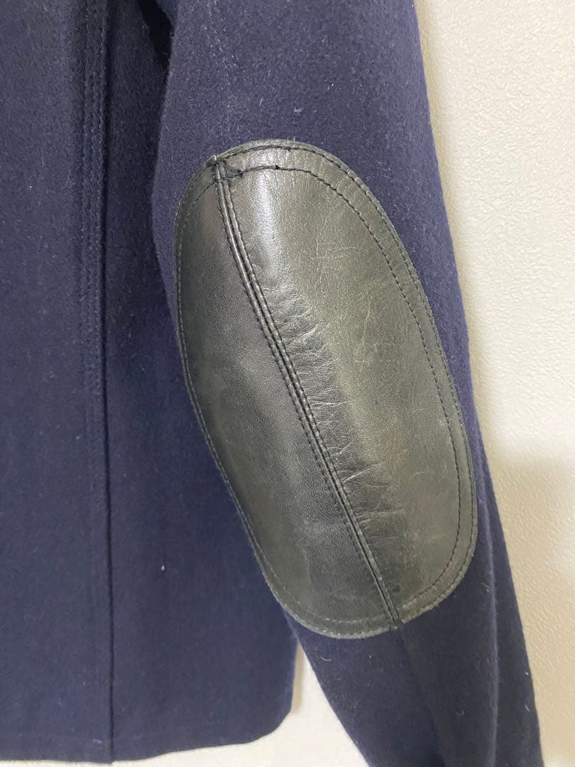 eyejunyaman×Carhartt ネイビー カバーオール ウール/レザー