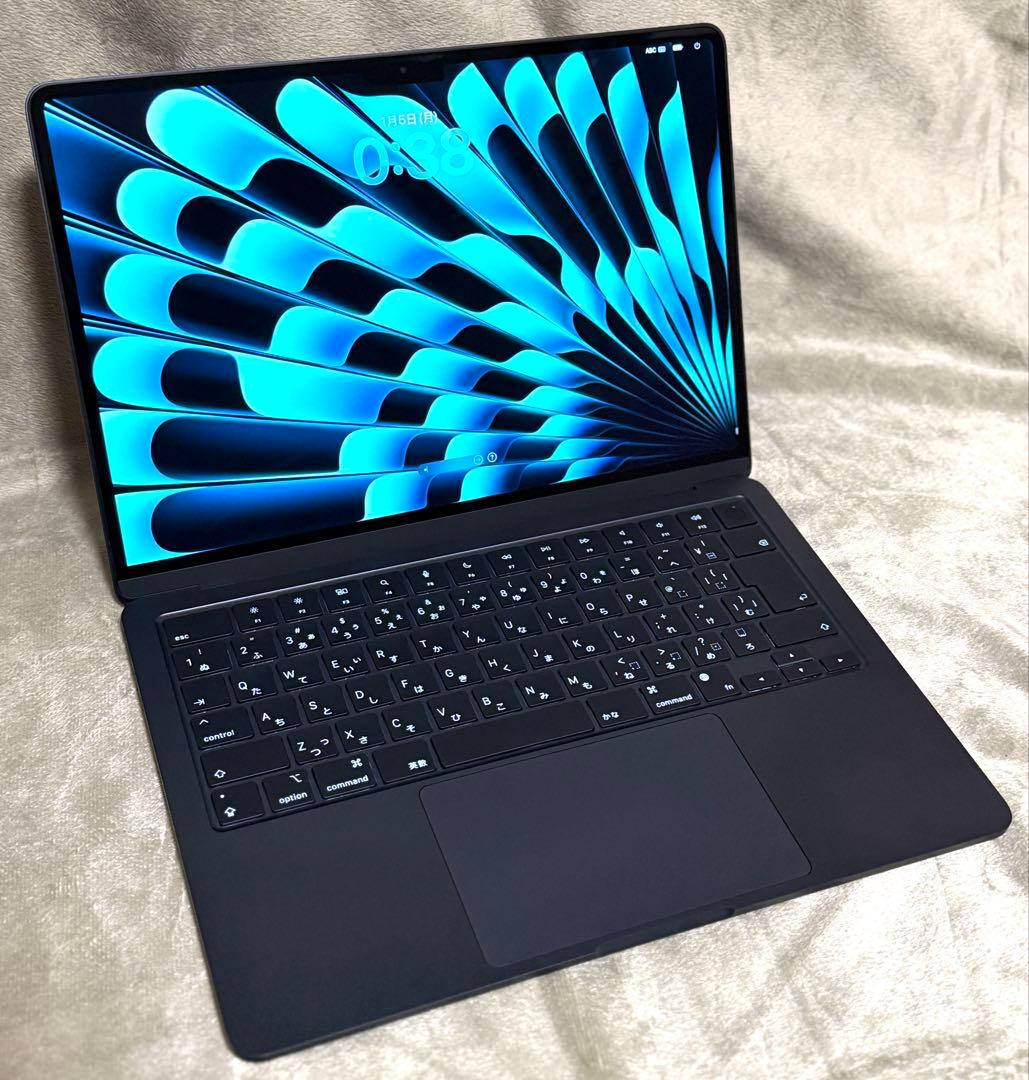 美品 MacBook Air 13インチ M3 16GB 512GBミッドナイト