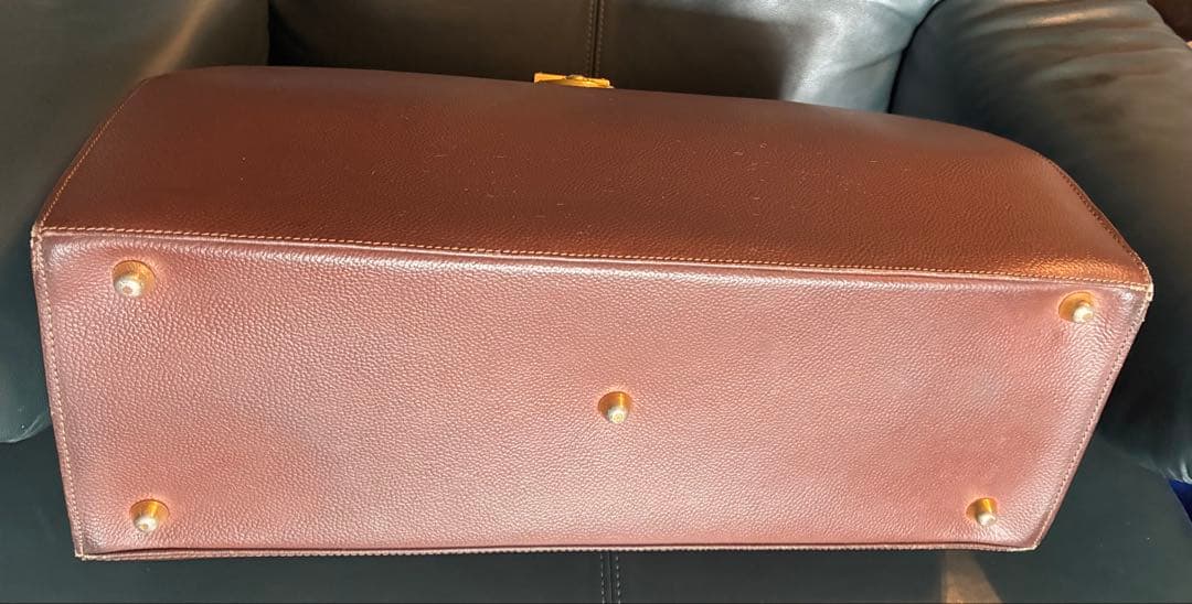 ヤ*ダ様 バーバリー　ブラウン　レザー ダレスバッグ