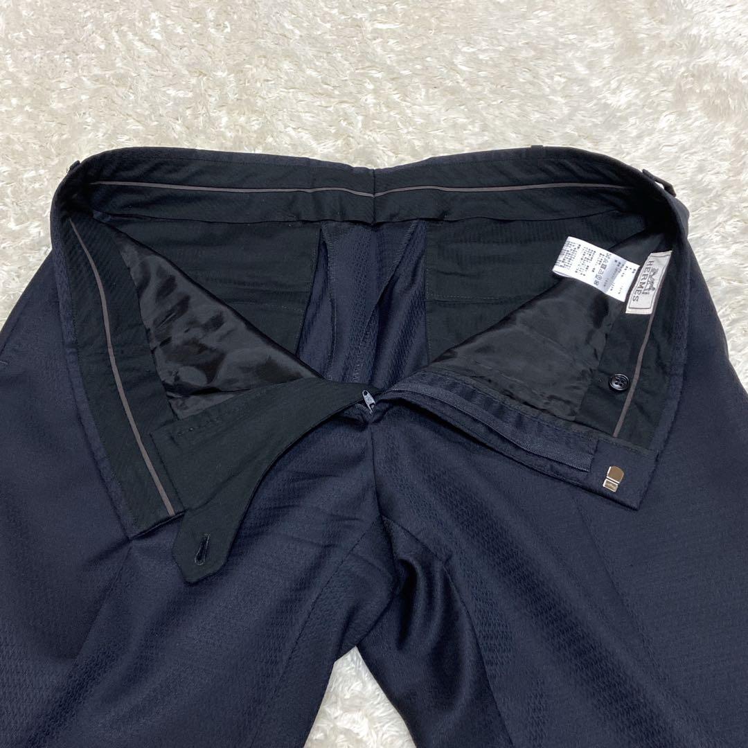 極美品✨HERMES エルメス　パンツ　ネイビー　54