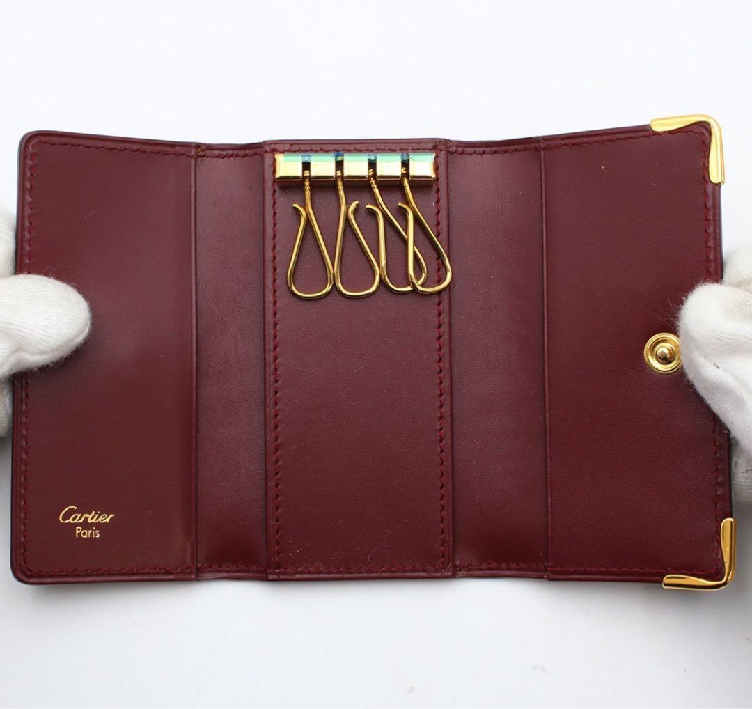 G2474 未使用 カルティエ マスト レザー 4連キーケース