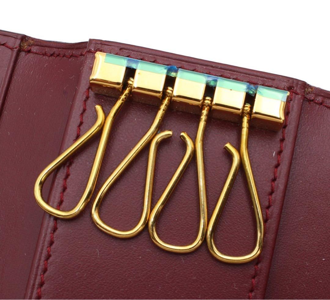 G2474 未使用 カルティエ マスト レザー 4連キーケース