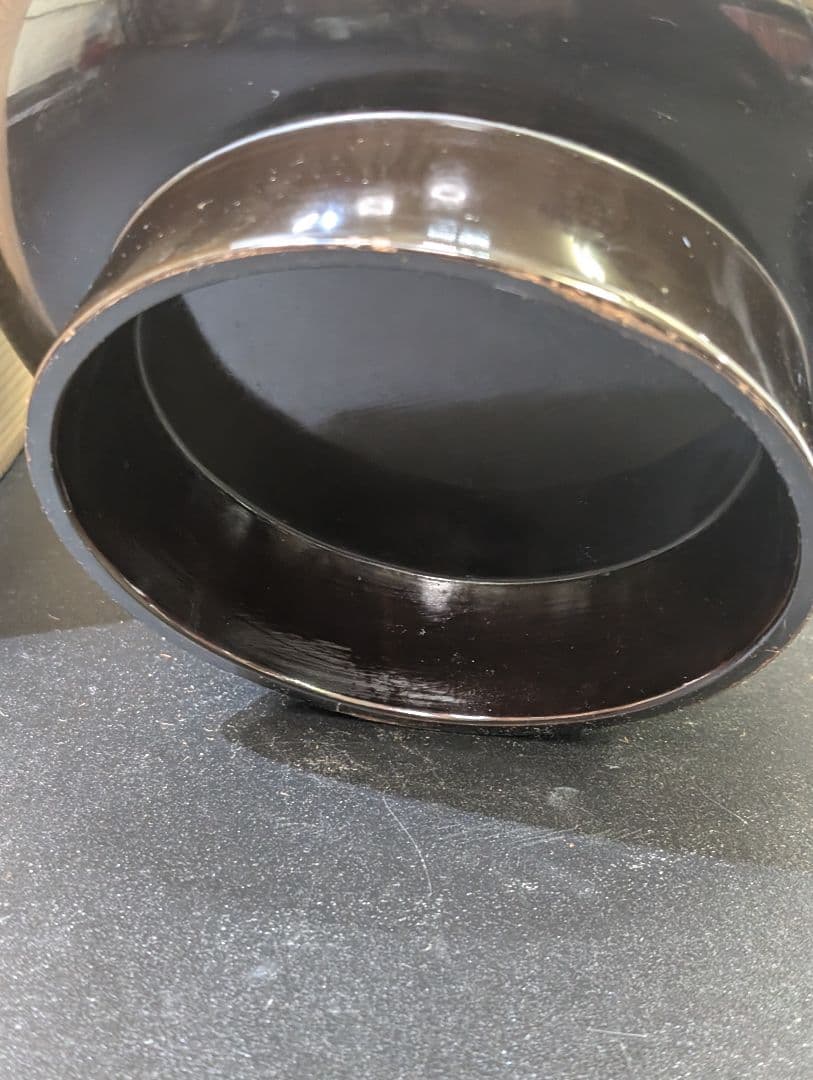 大名道具 時代 家紋 蒔絵 喰籠 井伊家 丸に橘 金蒔絵 大平 菓子器 木箱入り