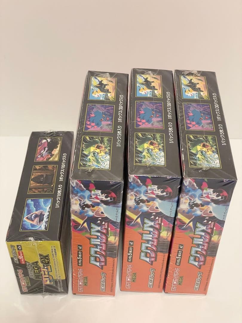 ポケモンカード インフェルノX MEGAドリームex シュリンク付き 4BOX
