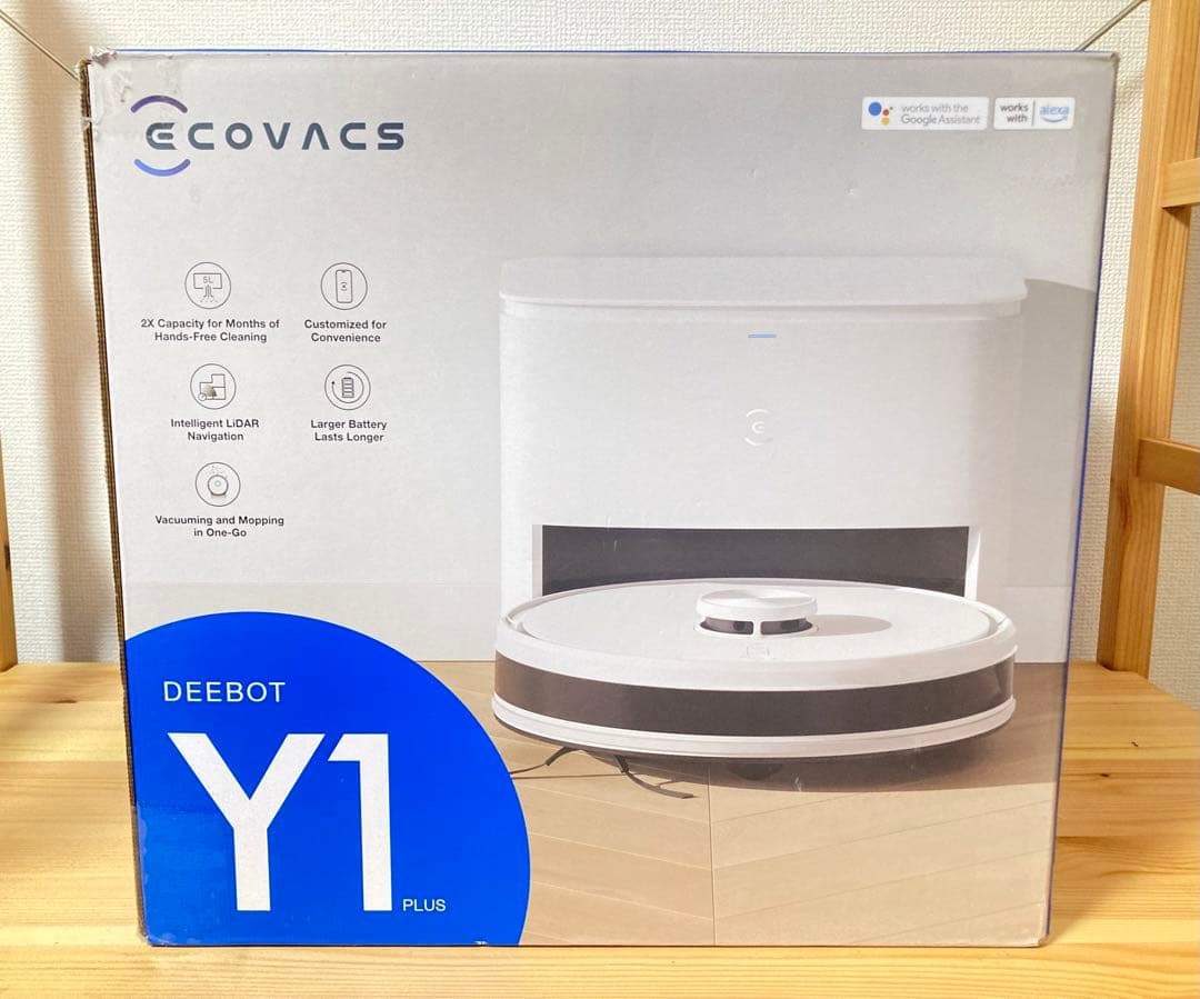 ☆ ECOVACS DEEBOT Y1 PLUS ロボット掃除機 エコバックス