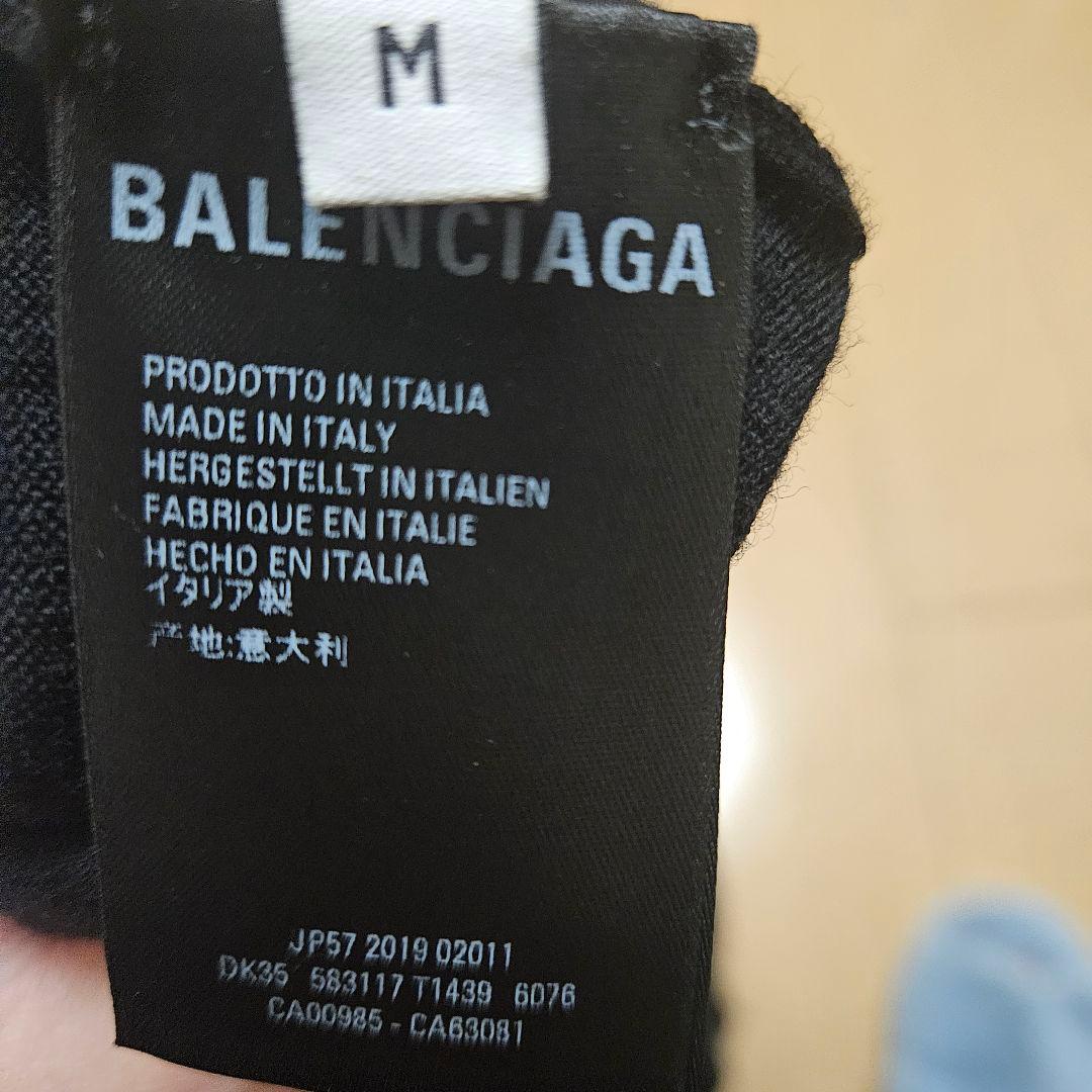 BALENCIAGA ロゴニット セーター ブラック M ※脇穴あり