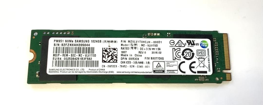 ③-WA386-SAMSUNG NVMe 1TB SSD 1点