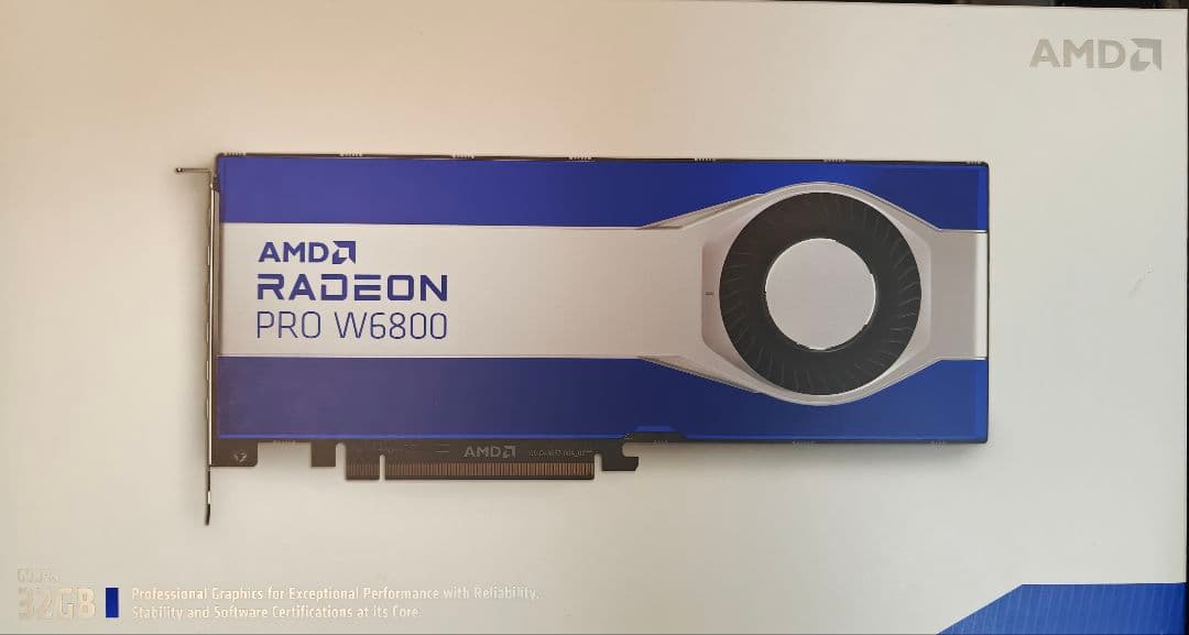 グラフィックボード・グラボ・ビデオカード Radeon pro w6800 GDDR6 32GB
