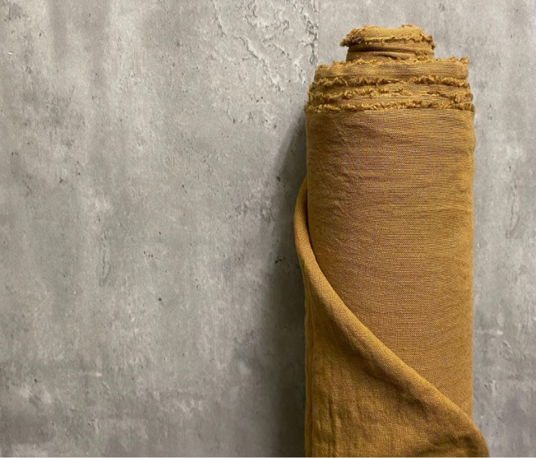 かずちゃん＊ハンドメイド＊ サフィランフランスリネン　キャメル　サルエル