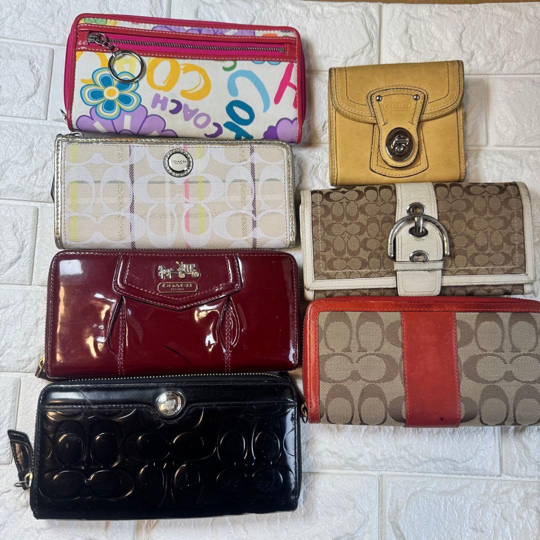 まとめ売り財布 7点　COACH コーチ シグネチャー　エナメル　レザー