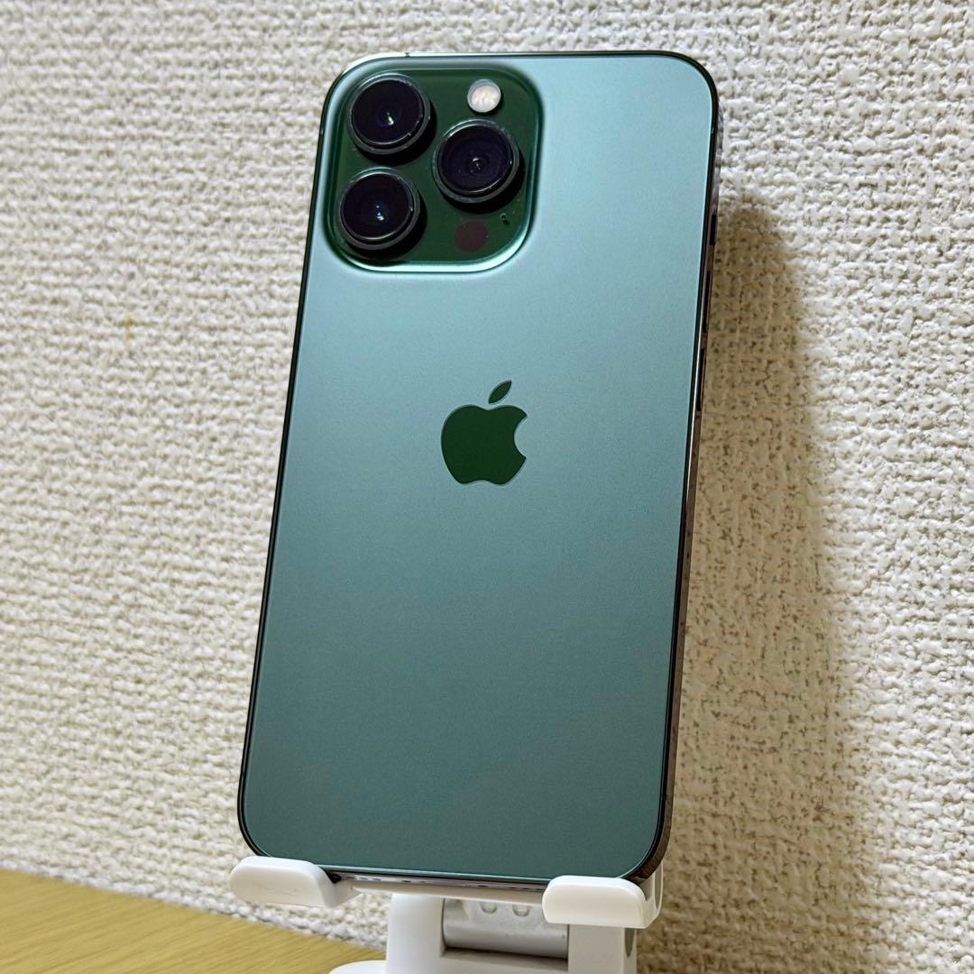 【美品】Apple iPhone13 Pro 256GB アルパイングリーン本体