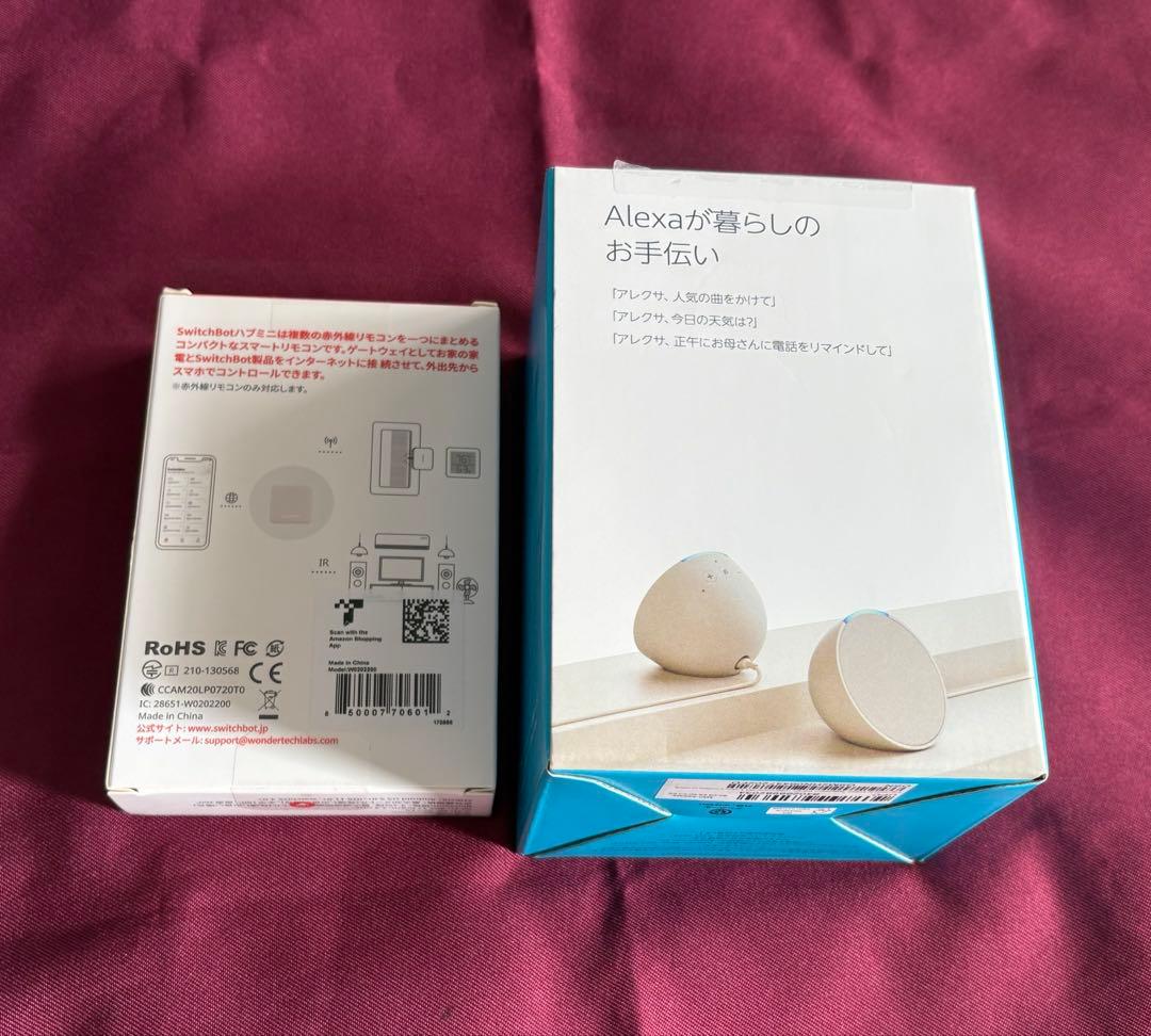 Amazon Echo Pop ホワイト + SwitchBot
