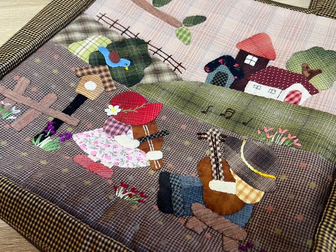 ★新作・大★音楽スーちゃん＆ビリーくん★ハンドメイド　トートバッグ　パッチワーク