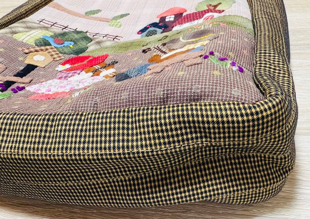 ★新作・大★音楽スーちゃん＆ビリーくん★ハンドメイド　トートバッグ　パッチワーク