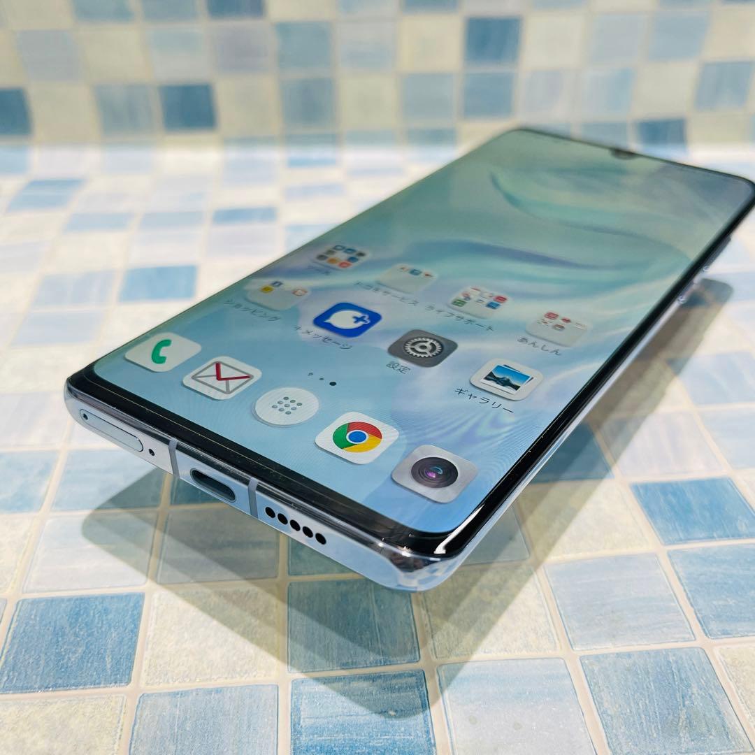 美品SIMフリー HUAWEI P30Pro 128GB ブリージングクリスタル