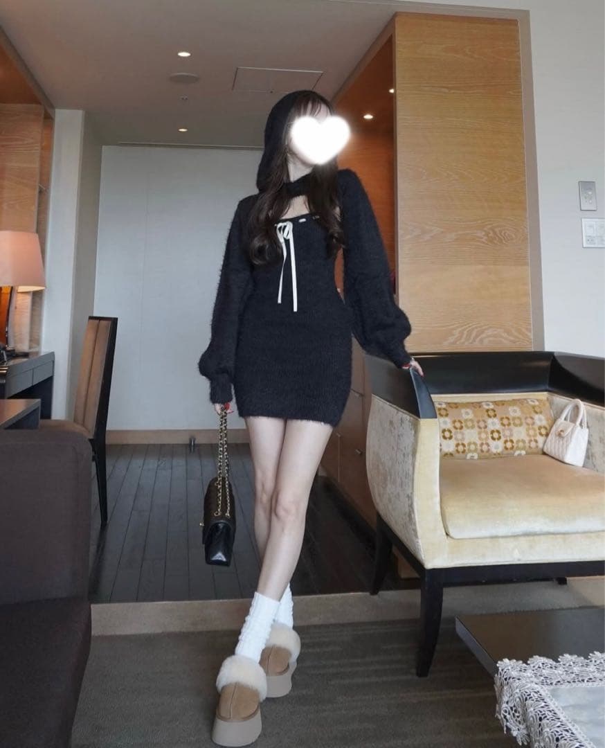 【新品未開封】amerge. アメルジュ ミニワンピース ブラック