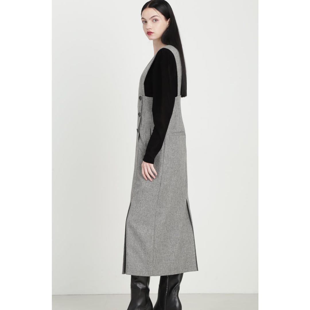 新品✨ PINKY & DIANNE◆デザインショルダージャンパースカート　M