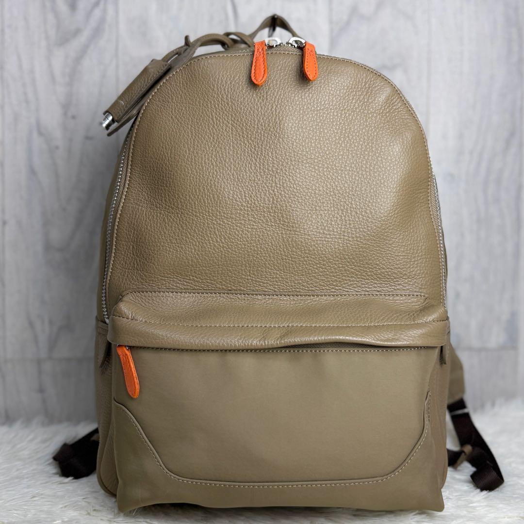 希少♡LEON別注♡美品♡ペッレモルビダ レザー ナイロン コンビ リュック