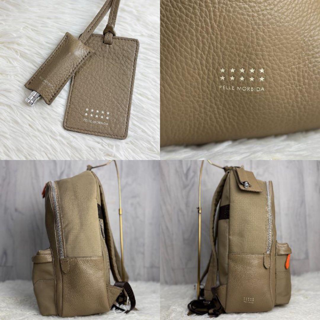 希少♡LEON別注♡美品♡ペッレモルビダ レザー ナイロン コンビ リュック