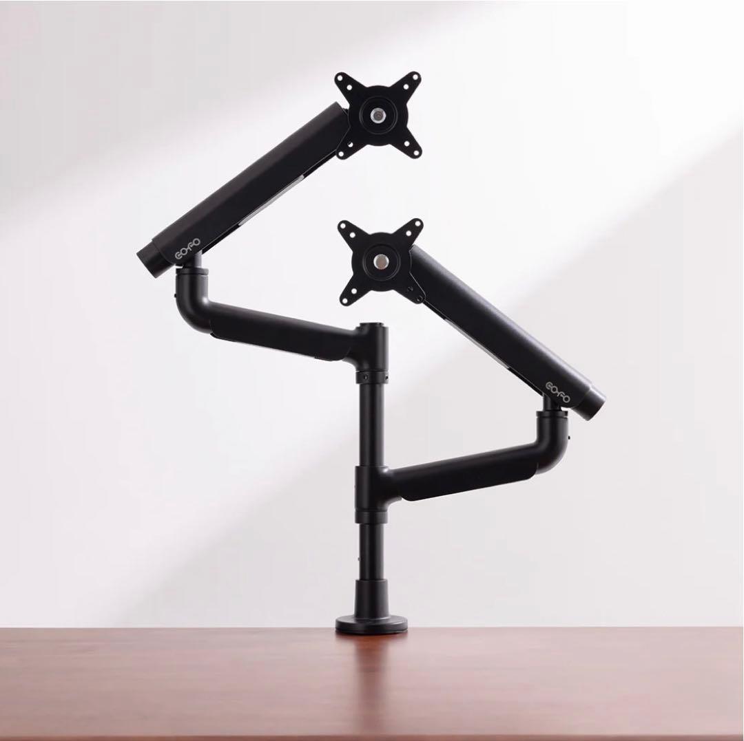 COFO 無重力モニターアーム Pro 上下配置版｜マットブラック｜