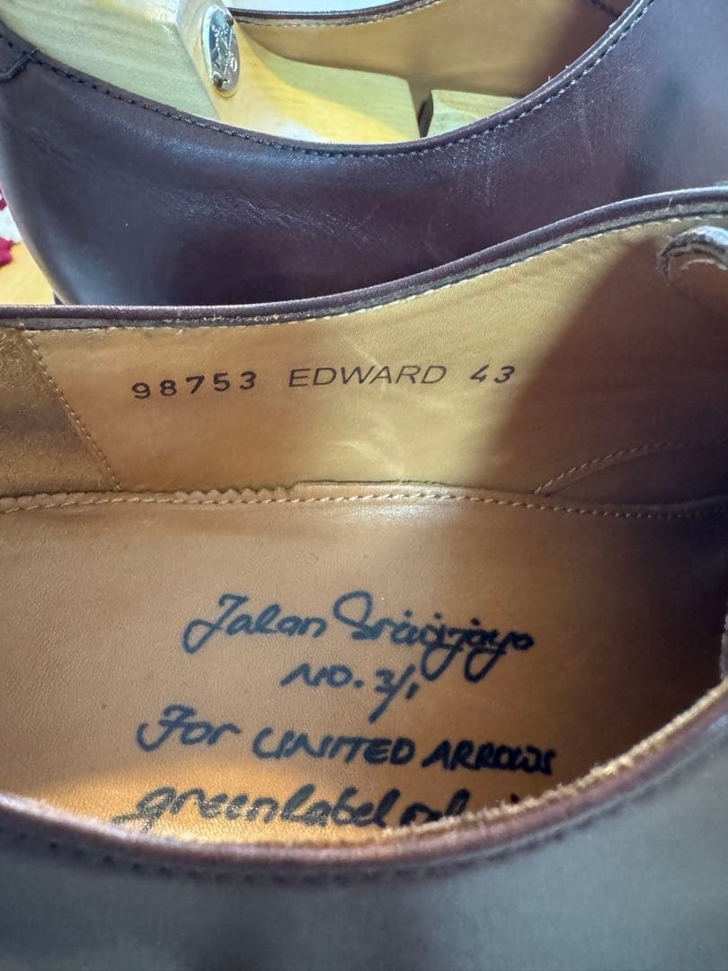 ジャランスリワヤ ストレートチップ 43 EDWARD グッドイヤー製法