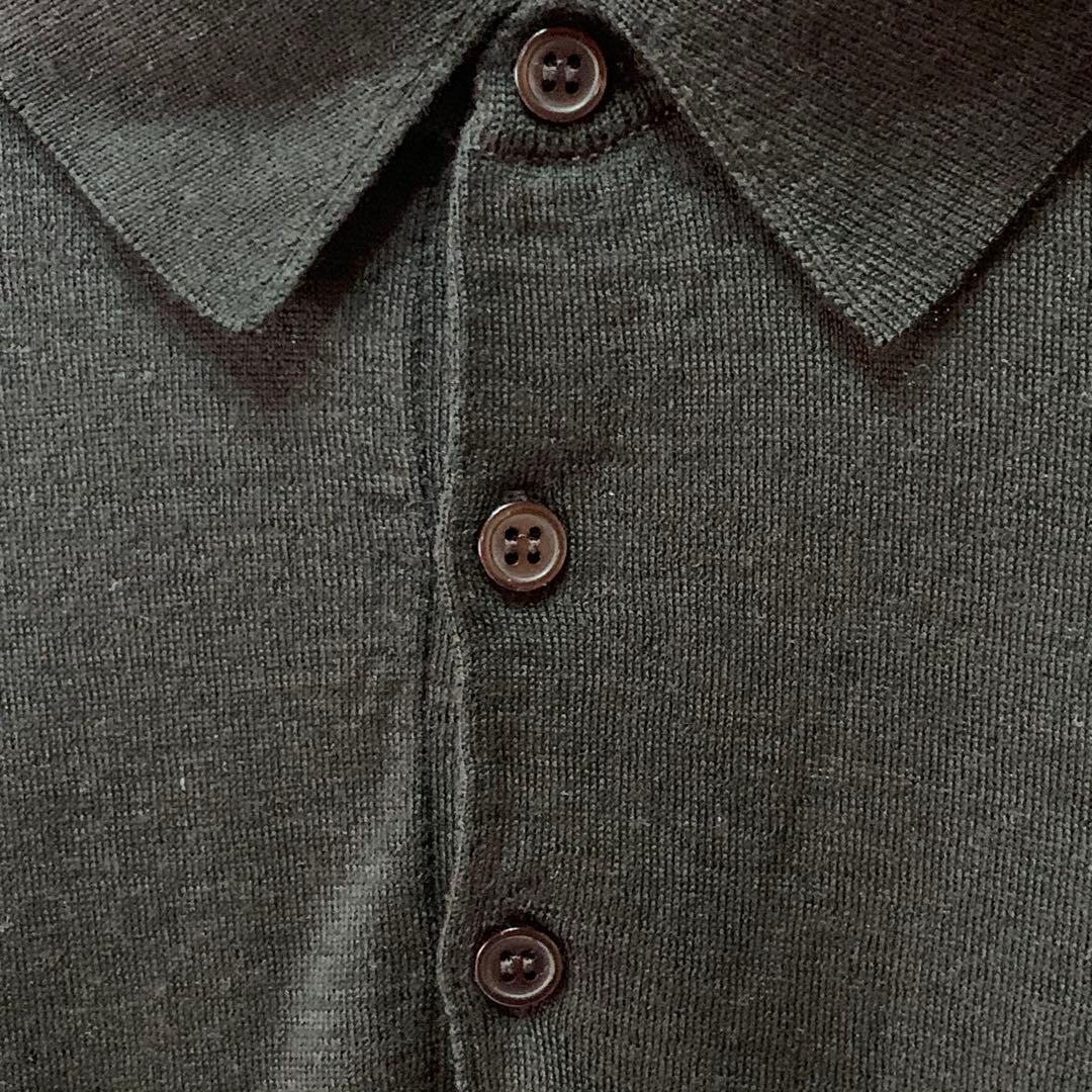 ジョンスメドレー JOHN SMEDLEY ニットポロ ダークブラウン