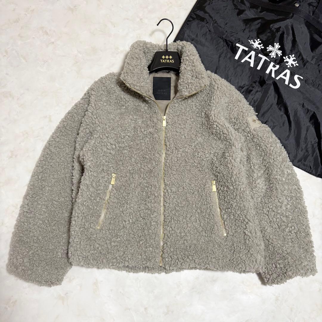 25年モデル✨未使用級 TATRAS LUELA ボアブルゾン ライトグレー