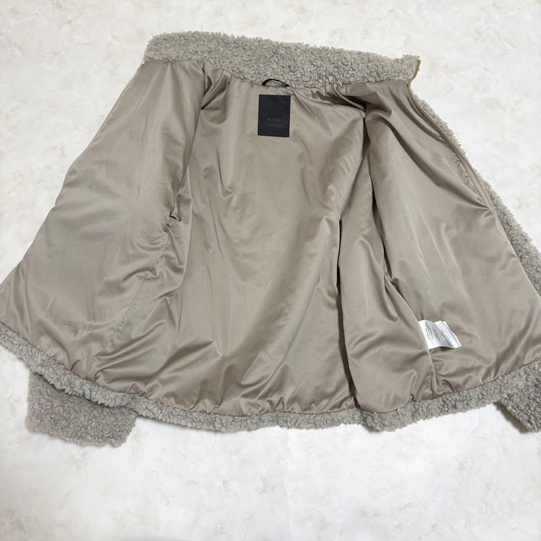 25年モデル✨未使用級 TATRAS LUELA ボアブルゾン ライトグレー