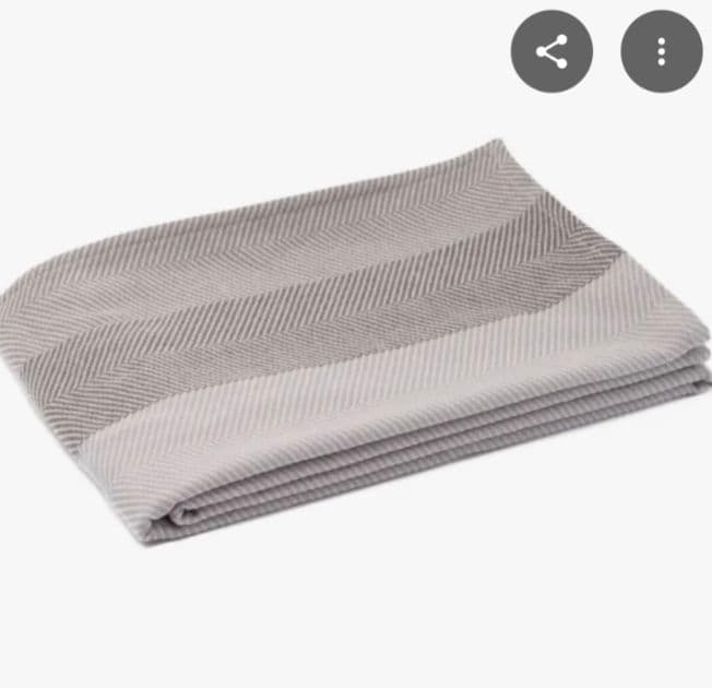 西川インナーブランケットグレー　ウール100%毛布 2枚組