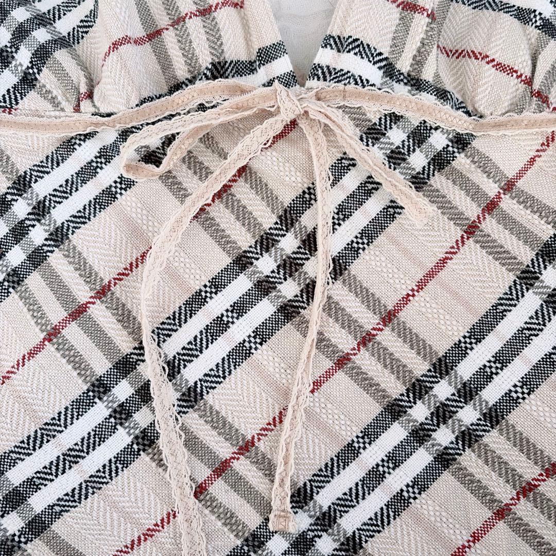 【バーバリーブルーレーベル】美品✨リネン混 キャミソール y2k ノバチェック