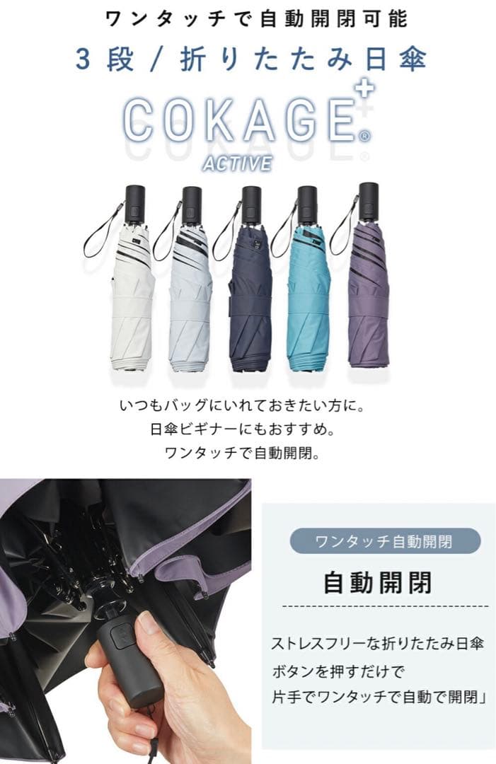 Waterfront COKAGE+ ACTIVE 自動開閉 新品未使用