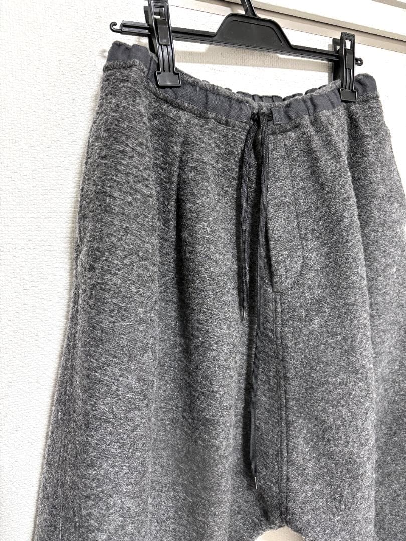 MB ULTIMATE FABRIC ウール縮絨サルエルパンツ 　グレー S