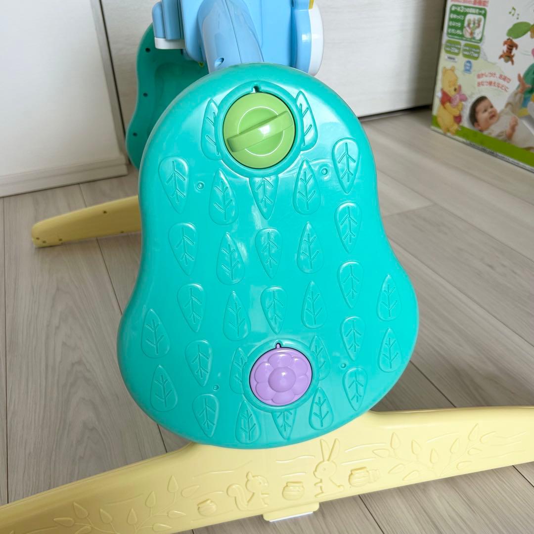 【美品】くまのプーさん えらべる回転 6WAY ジムにへんしんメリー