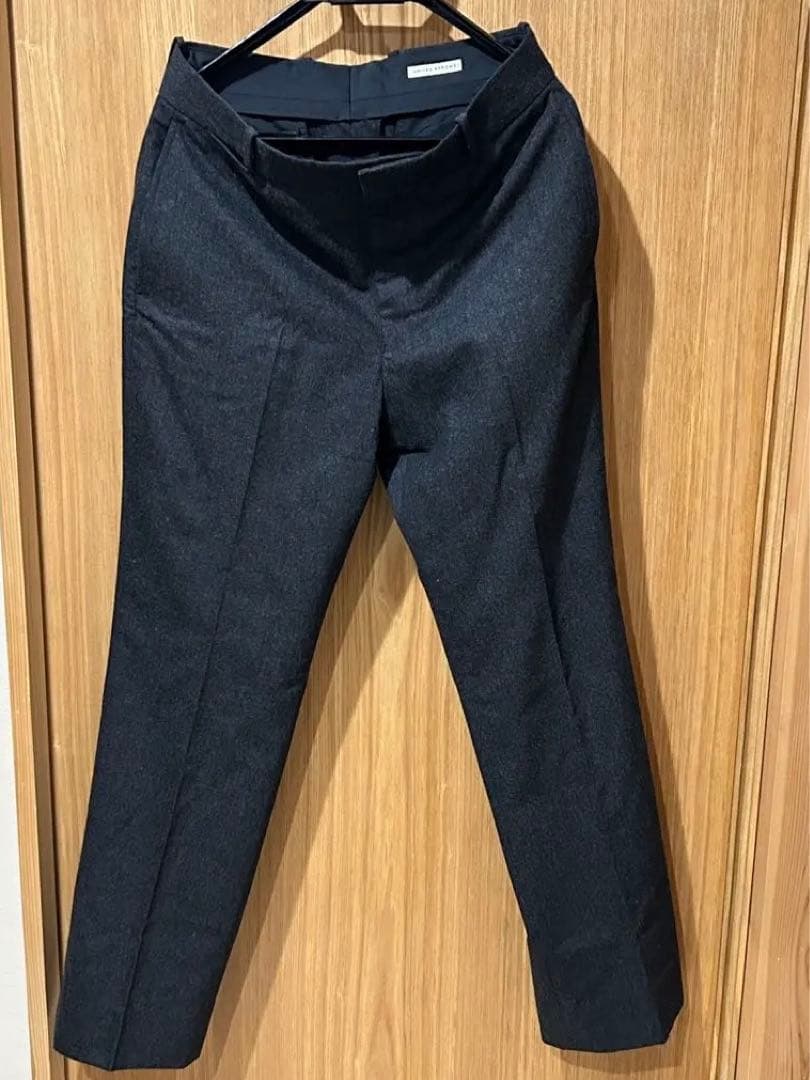 UNITED ARROWS パンツ ライトメルトン モダンストレート