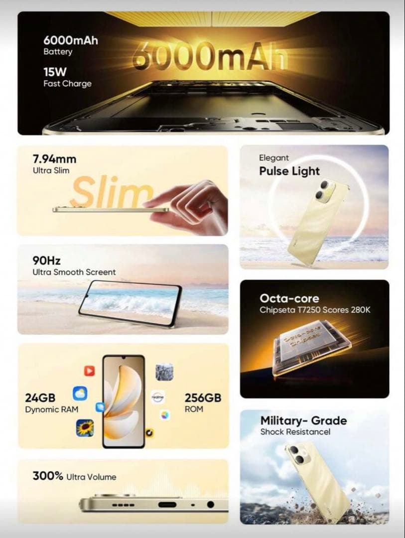 Realme Note 70T 6000mAh 4GB/64GB 3台セット