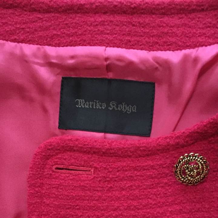 ＮICOLE ヴィヴィットピンクスーツ(ツイード風)