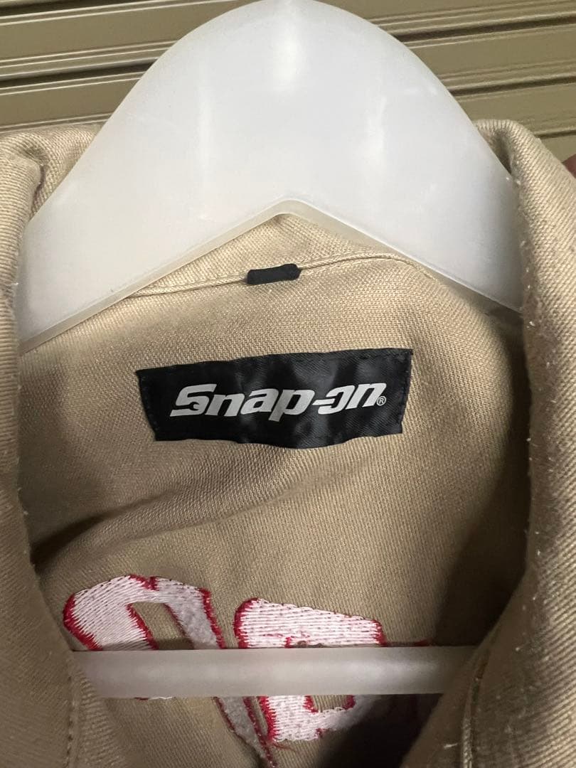 Snap-on ベージュ つなぎ　M