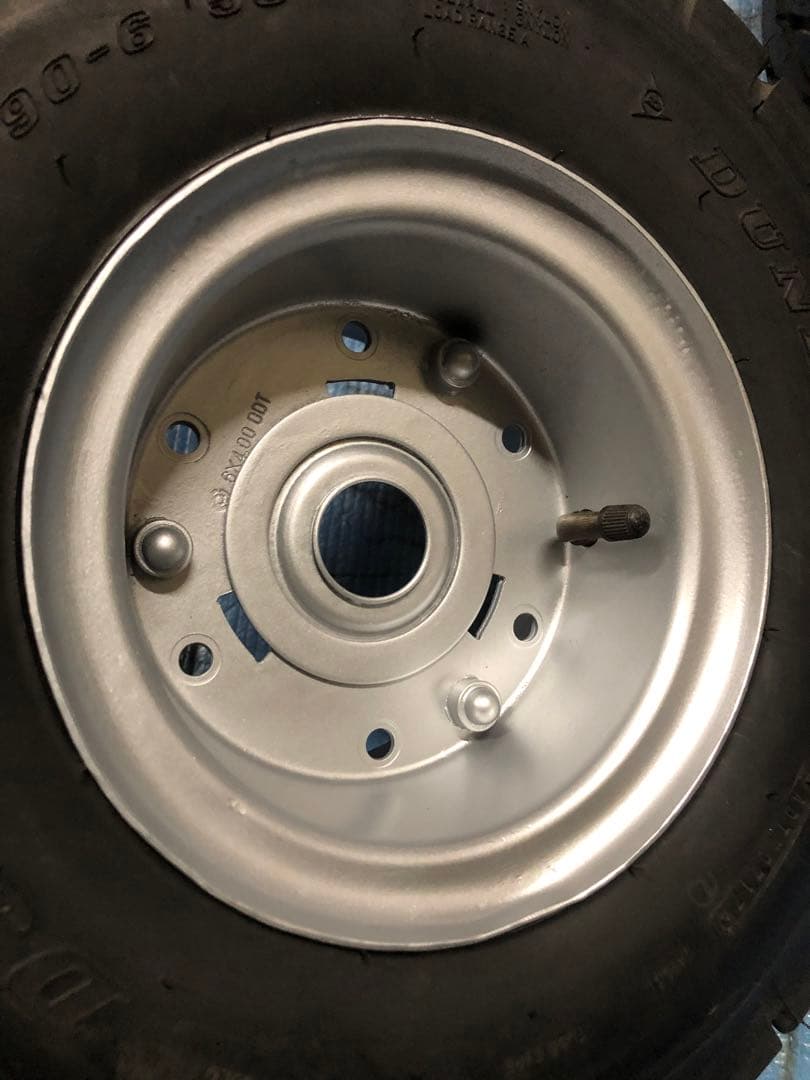 ジャイロ系　純正6穴リアホイール　タイヤ付＊送料込み＊レストア　ミニカー　修理