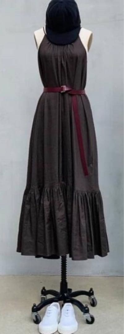 【BLAMINK】ブラウンワンピースドレス