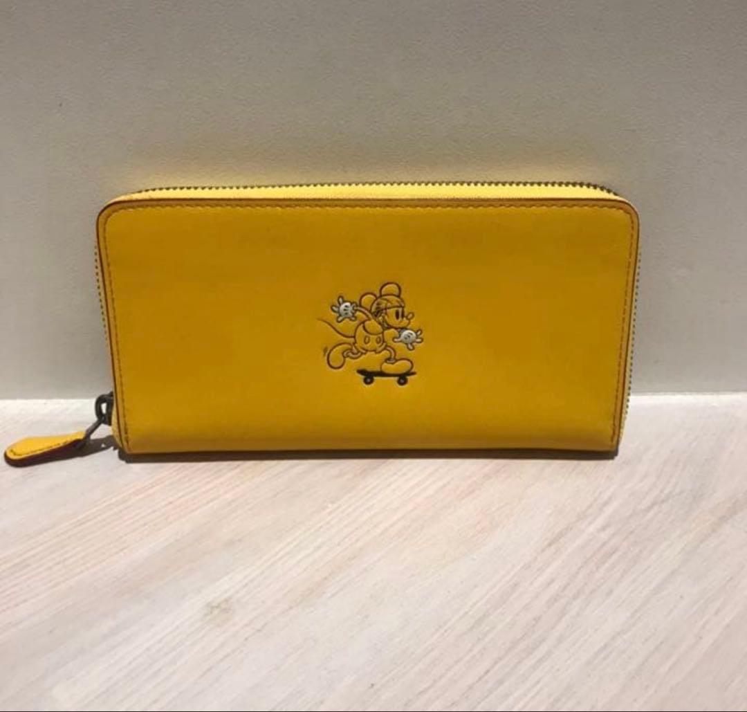 COACH コーチ ディズニー ミッキー 長財布　新品