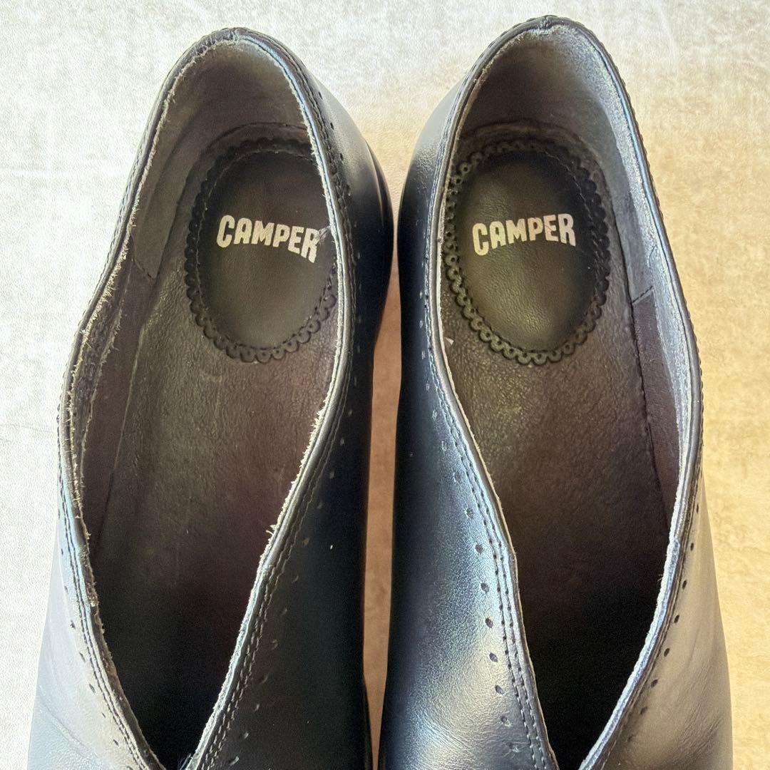 ⭐️美品⭐️CAMPER カンペール スパイラル コメット 35 Vカット フラット