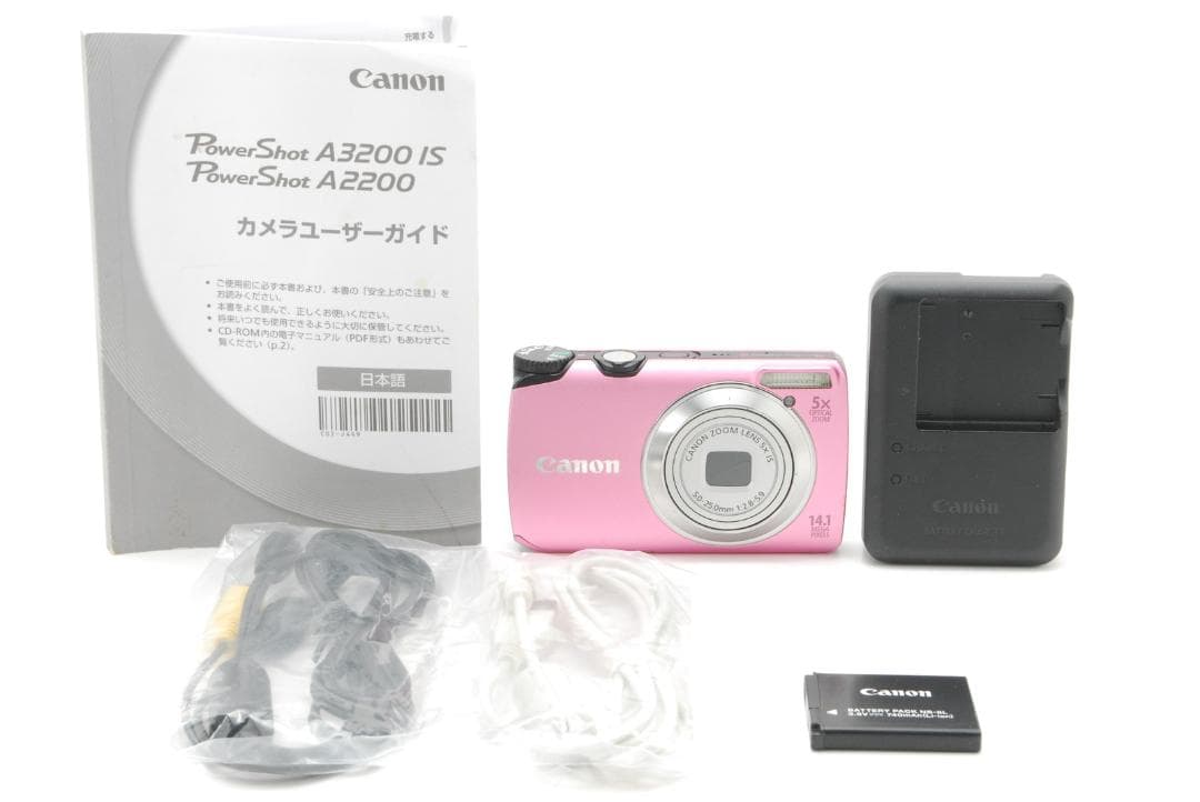 Canon PowerShot A3200 IS ピンク 動作確認済み