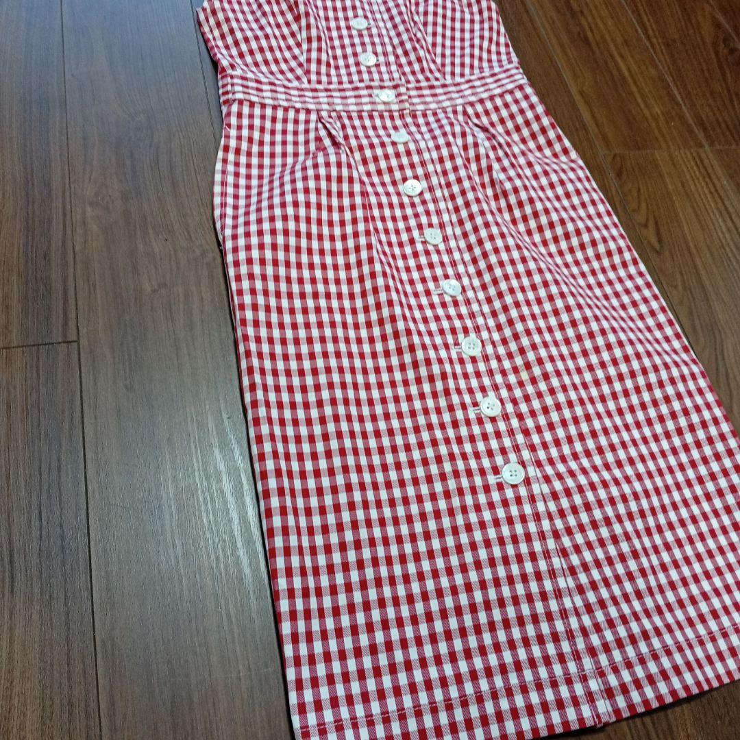 massemensch ノースリーブワンピース　チェック柄　ワンピース